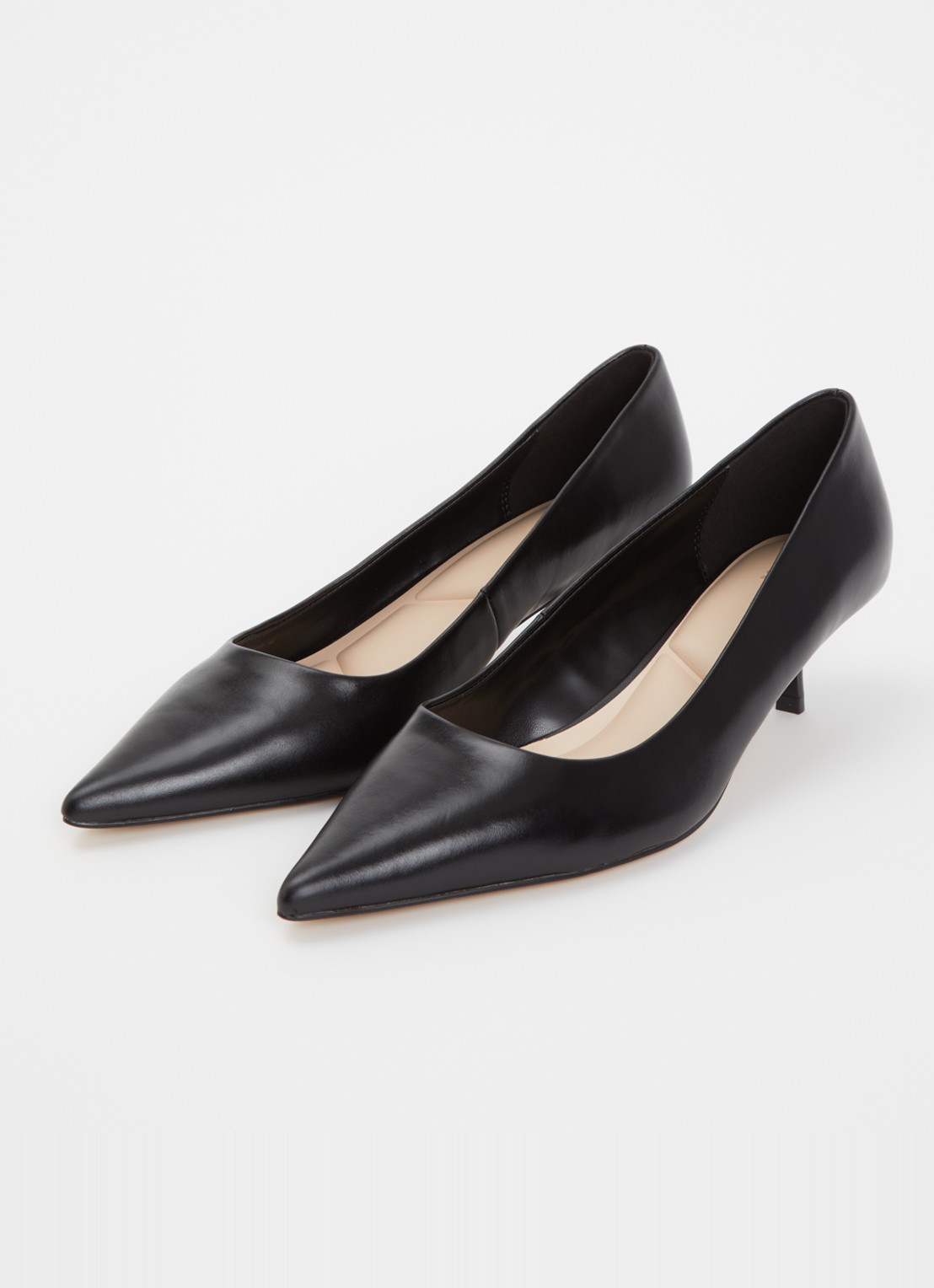 Dune London Amira pump met slangenprint - detail 2 zwart