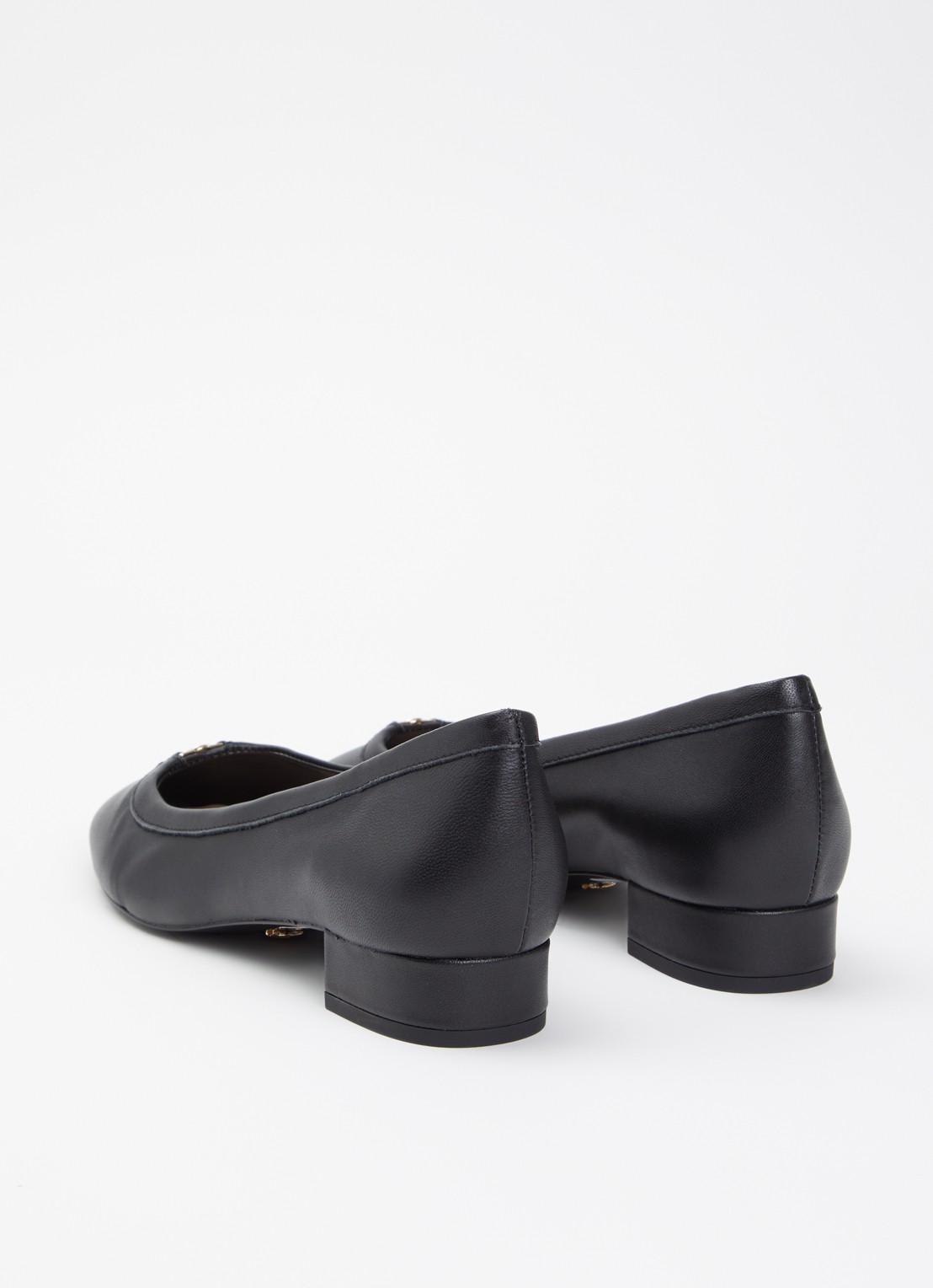 Dune London Approve ballerina met logo  - achterkant 5 zwart
