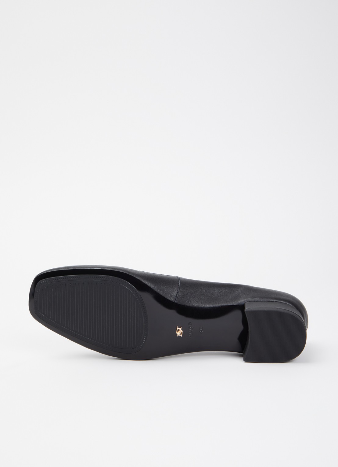 Dune London Approve ballerina met logo  - detail 3 zwart