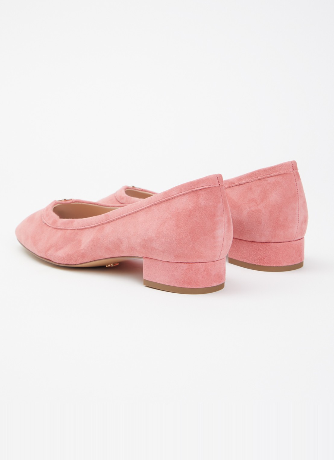 Dune London Approve ballerina met logo  - achterkant 5 roze