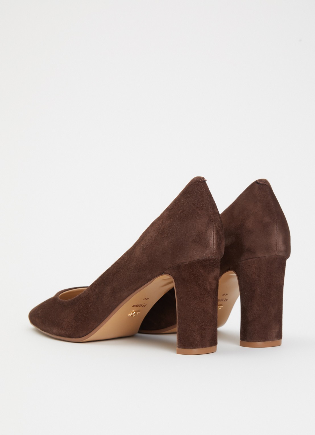 Dune London Arriving pump van leer - achterkant 4 bruin