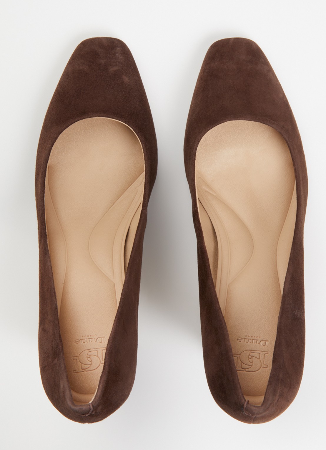Dune London Arriving pump van leer - detail 2 bruin