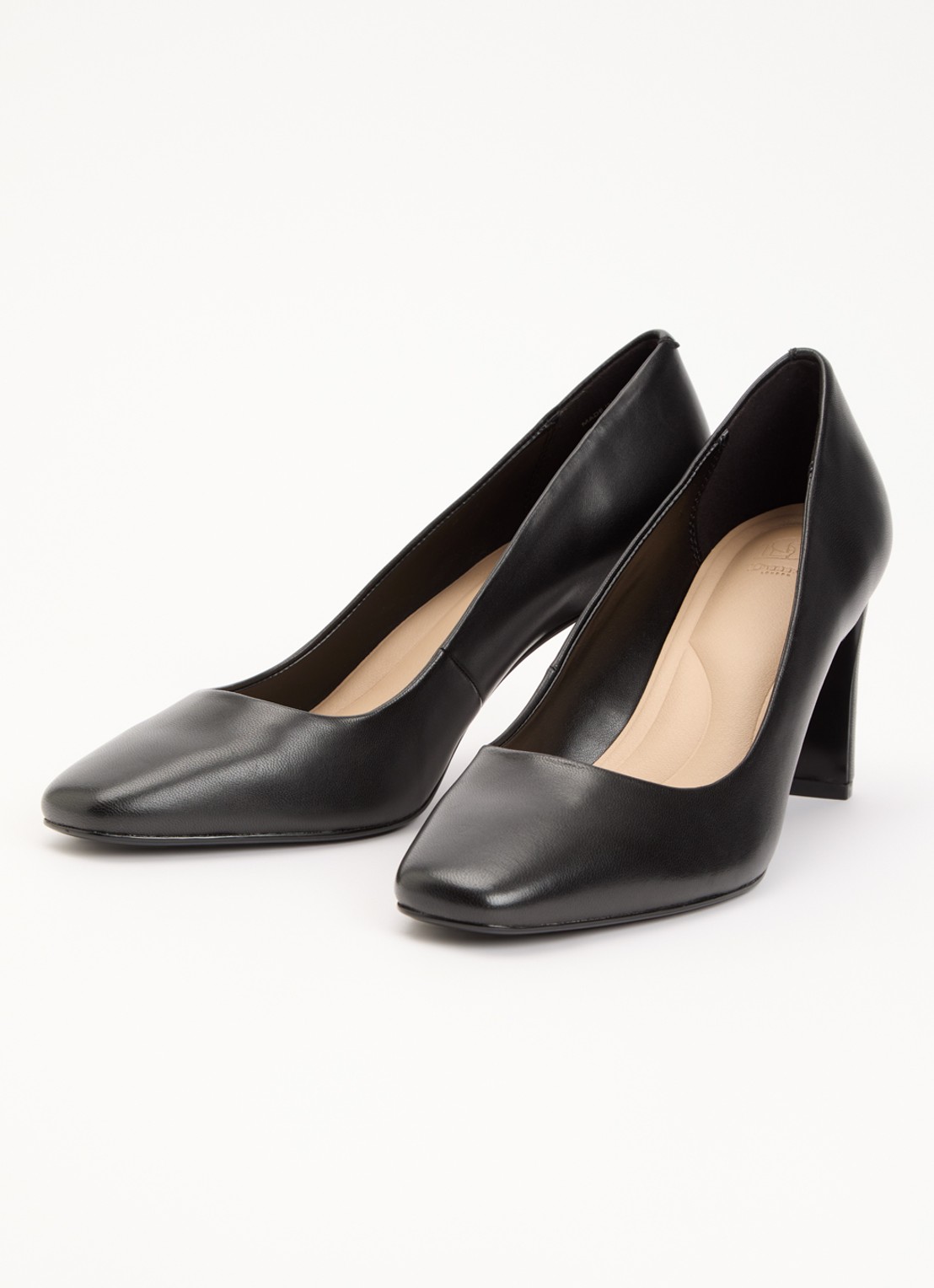 Dune London Arriving pump van leer - detail 3 zwart