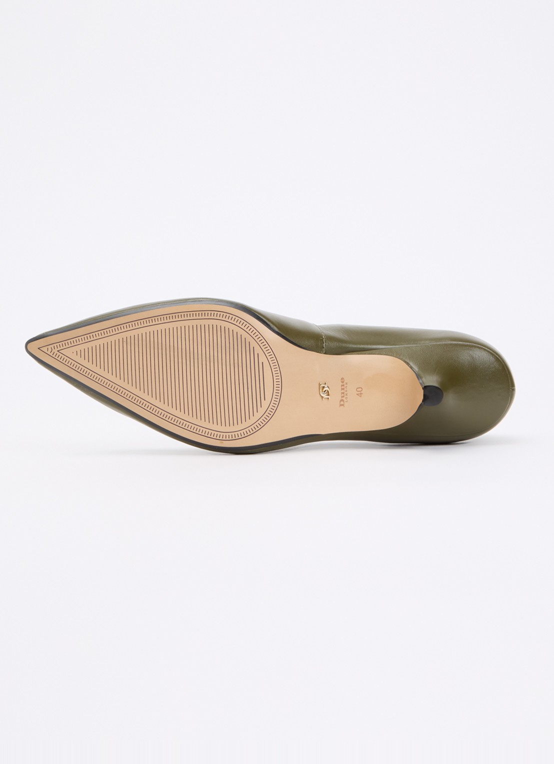 Dune London Audio pump van leer - detail 3 groen