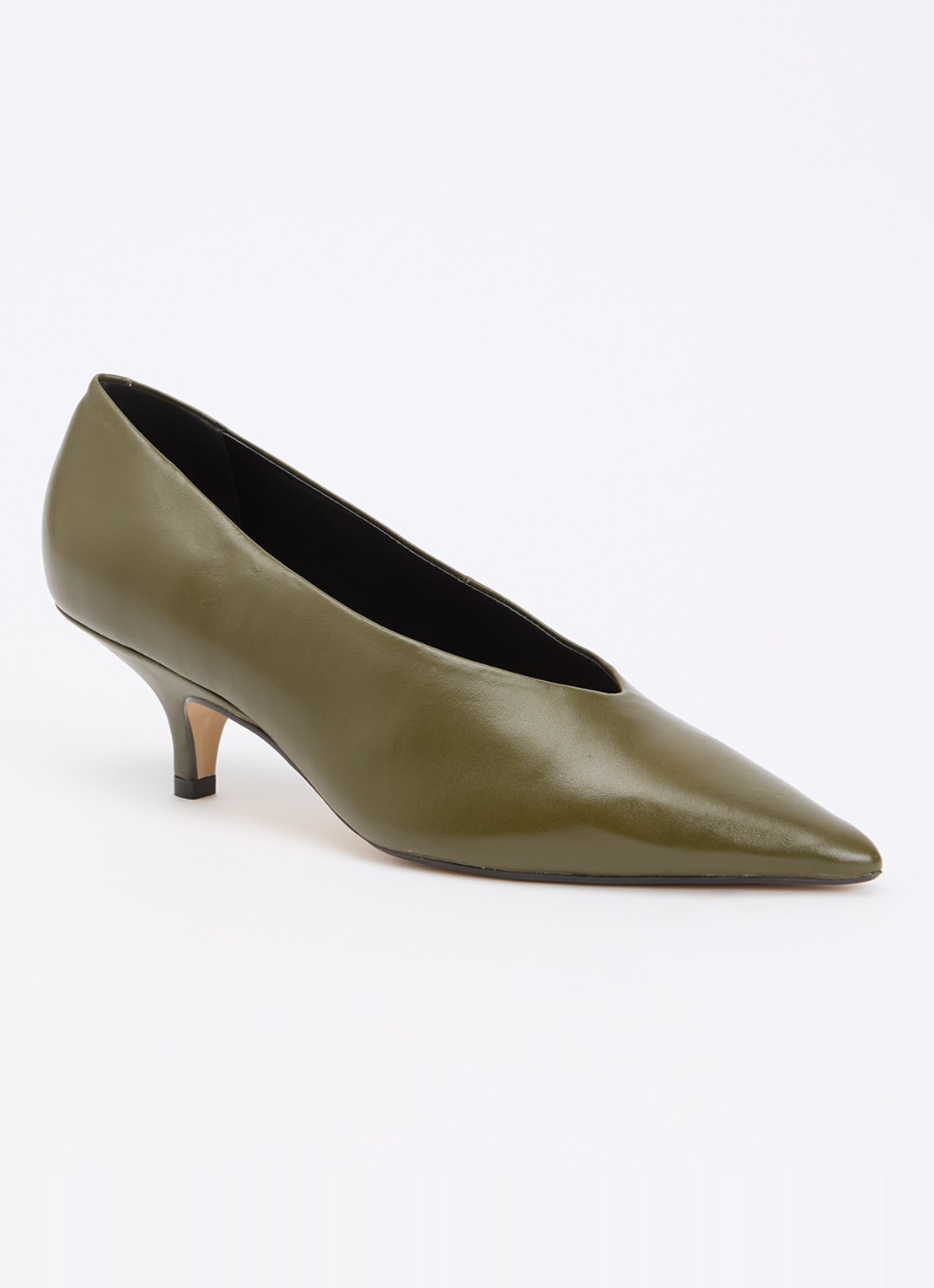 Dune London Audio pump van leer - voorkant 5 groen