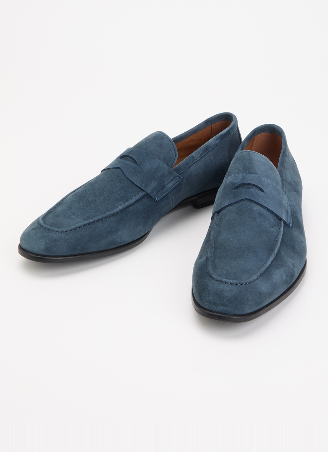 Dune London Barclays loafer van suéde  - detail 2 petrol