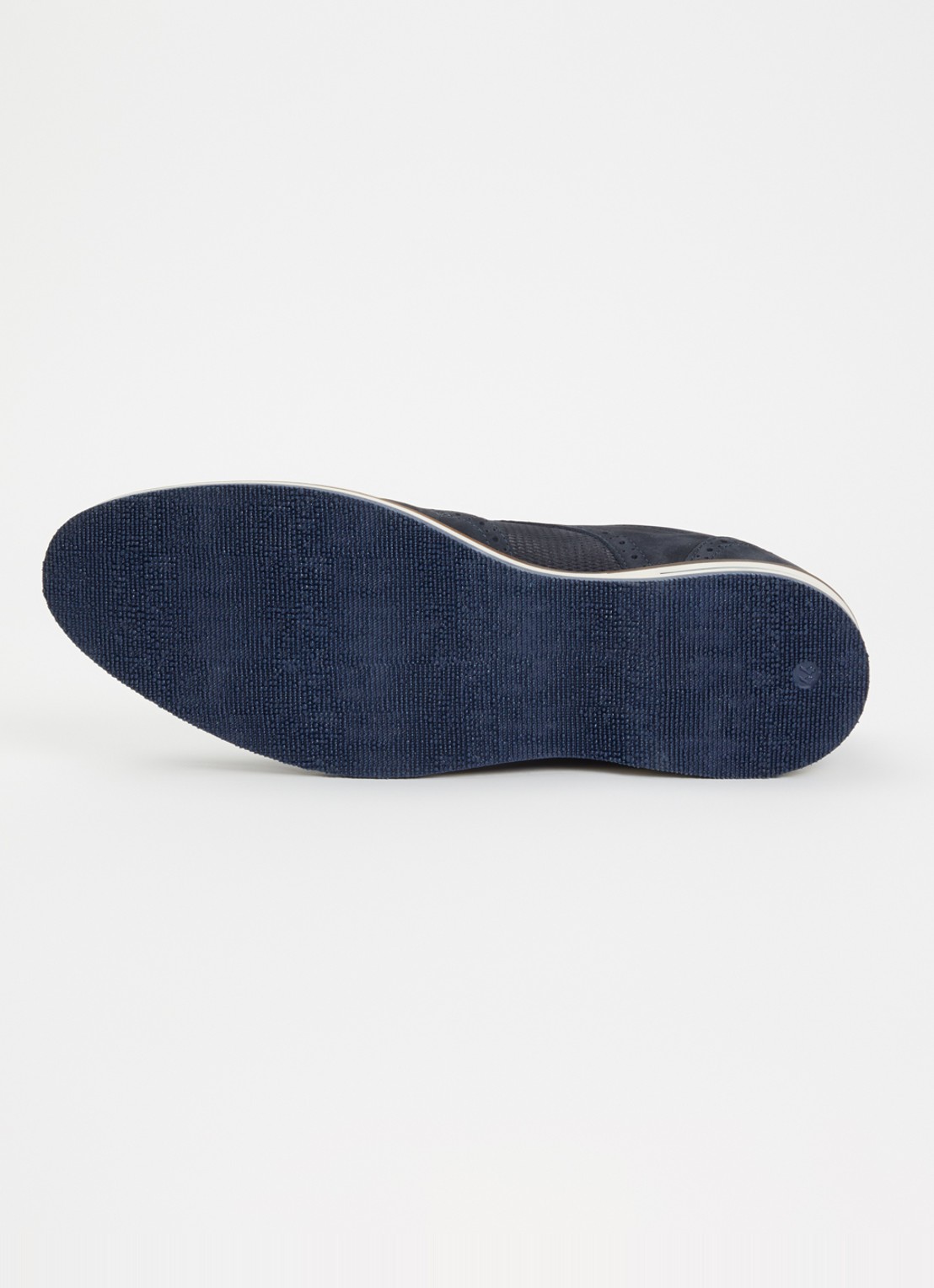 Dune London Barkings brogue van nubuck  - detail 4 donkerblauw