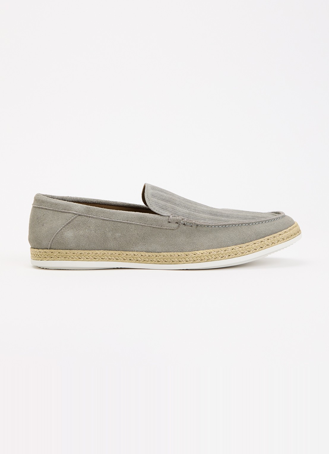 Dune London Barnies slip-on van suède - voorkant 2 olijfgroen