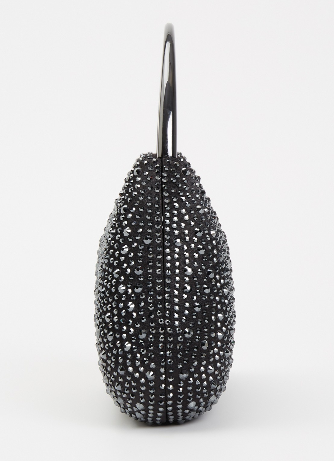 Dune London Beamings clutch met strass en afneembare schouderriem - detail 2 diepzwart
