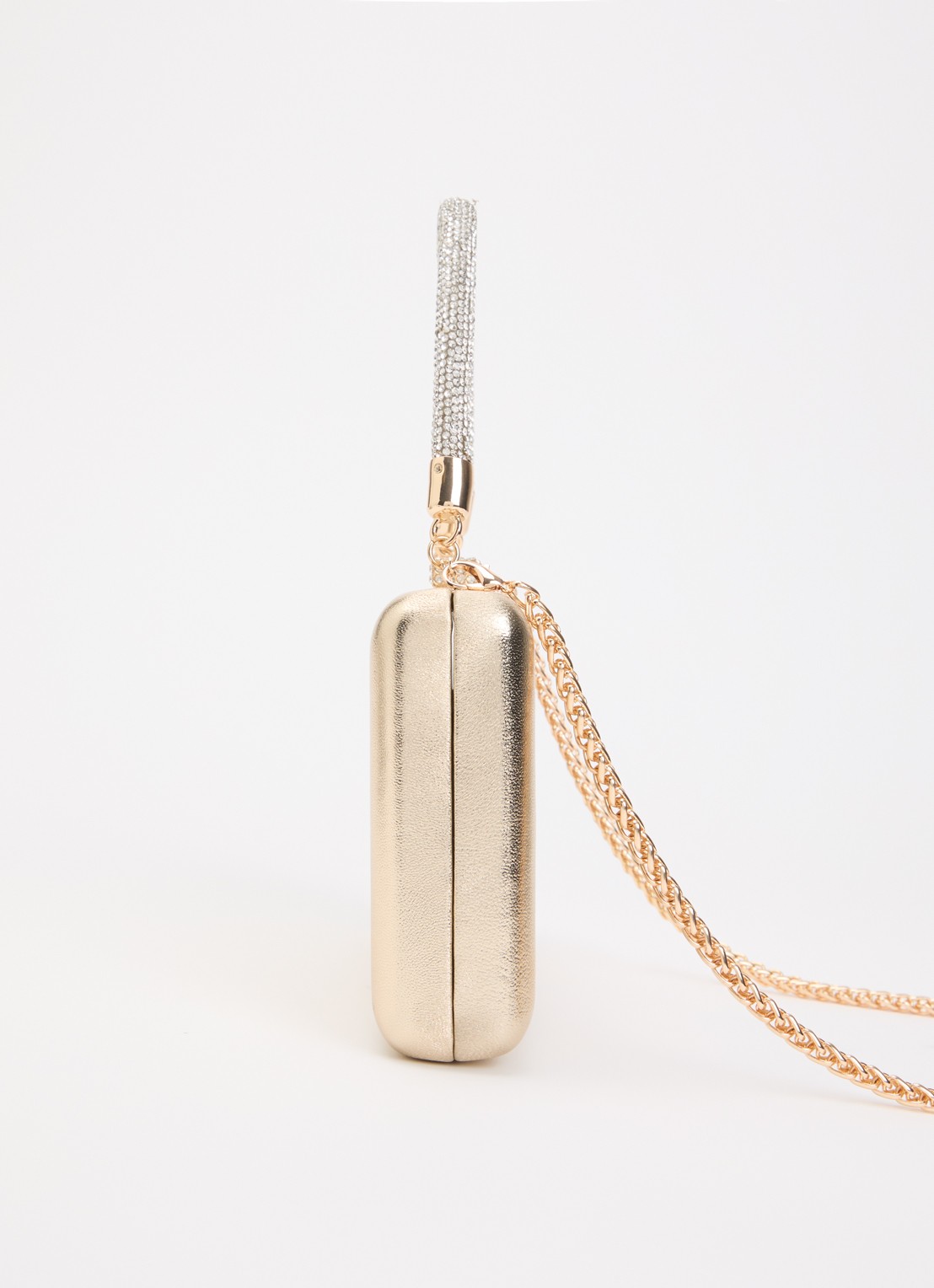 Dune London Beaut clutch met afneembare schouderriem - detail 3 goud