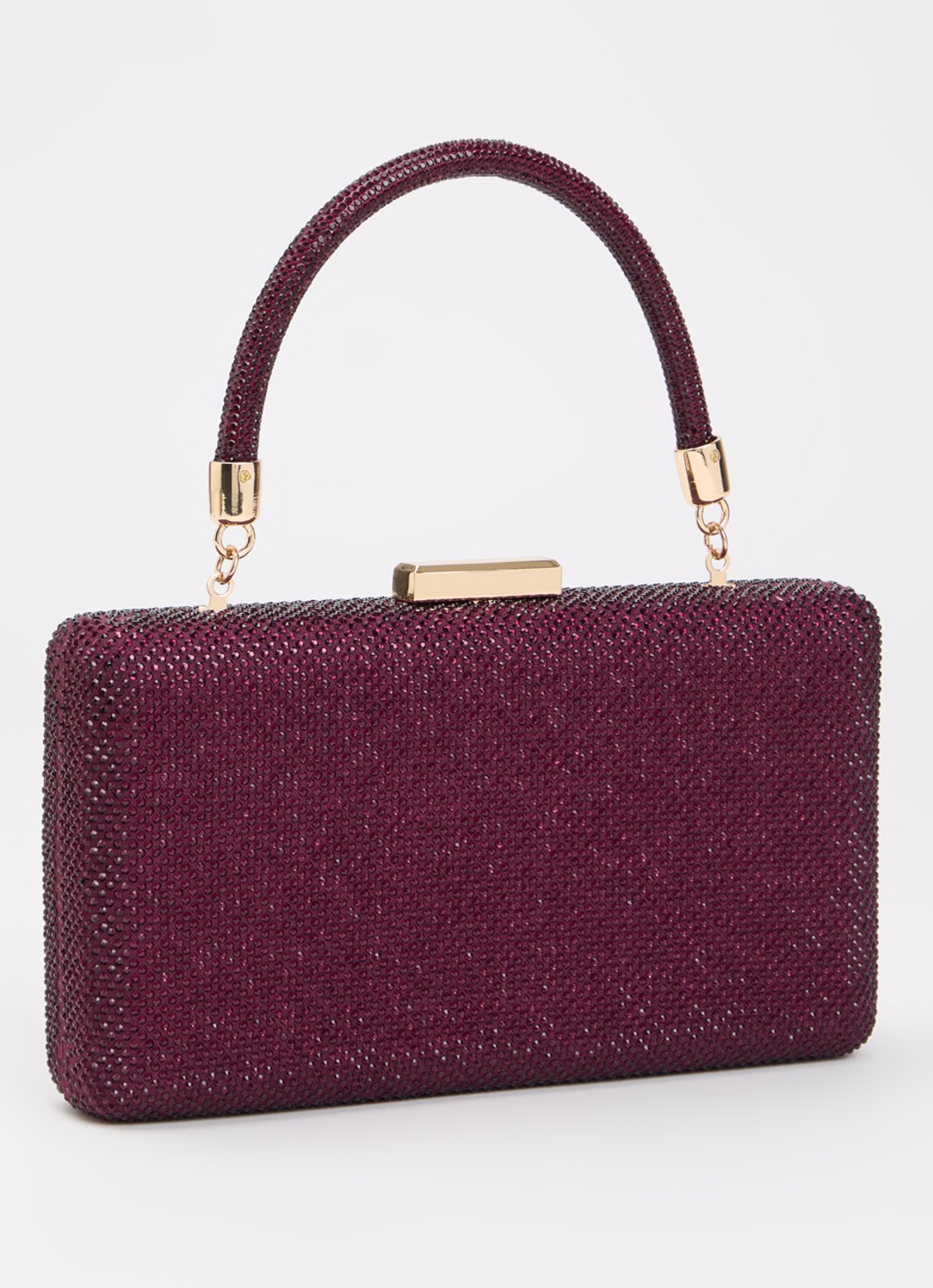 Dune London Beaut clutch met afneembare schouderriem - achterkant 4 paars