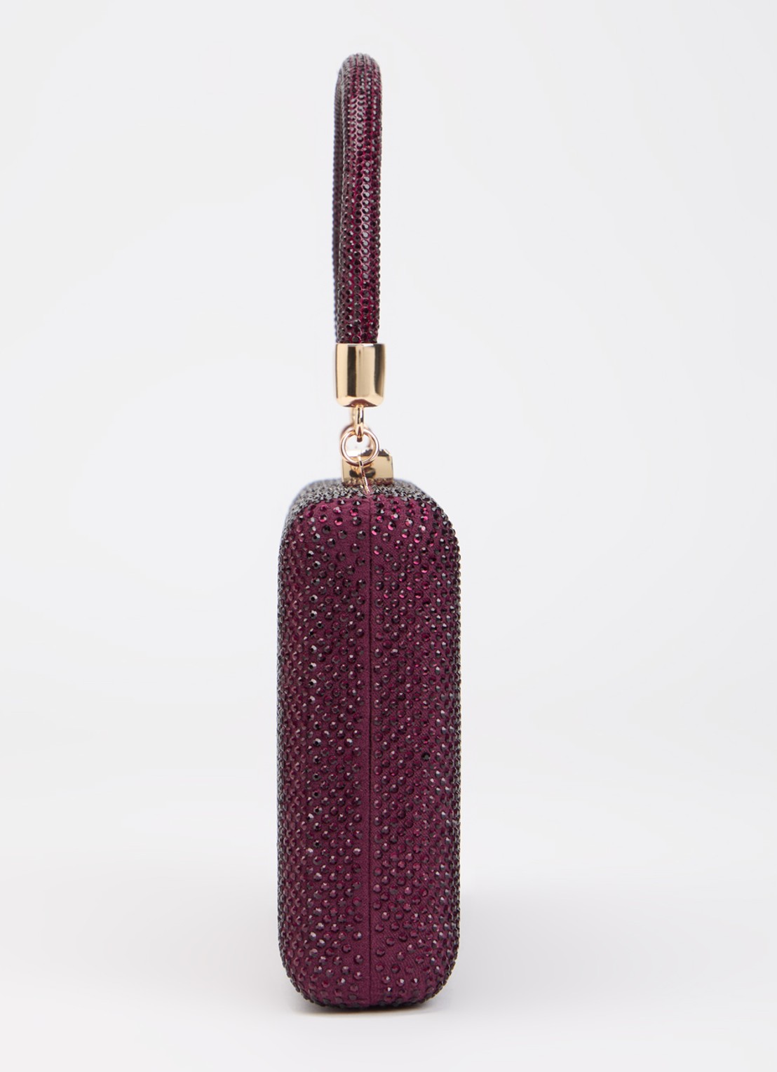 Dune London Beaut clutch met afneembare schouderriem - detail 2 paars