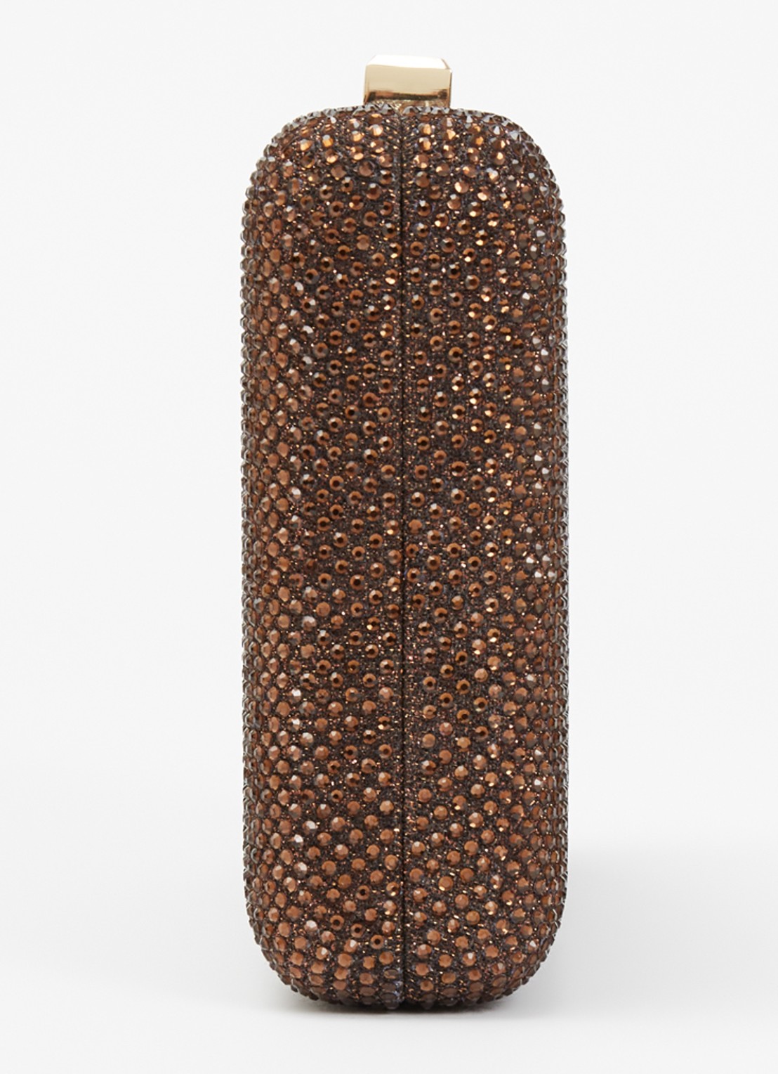 Dune London Beaut clutch met afneembare schouderriem - detail 2 donkerbruin