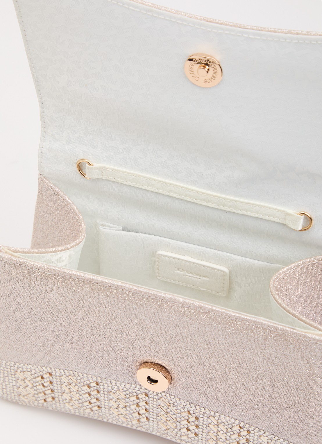Dune London Bedazzle handtas met afneembare schouderriem en pailletten  - detail 3 goud