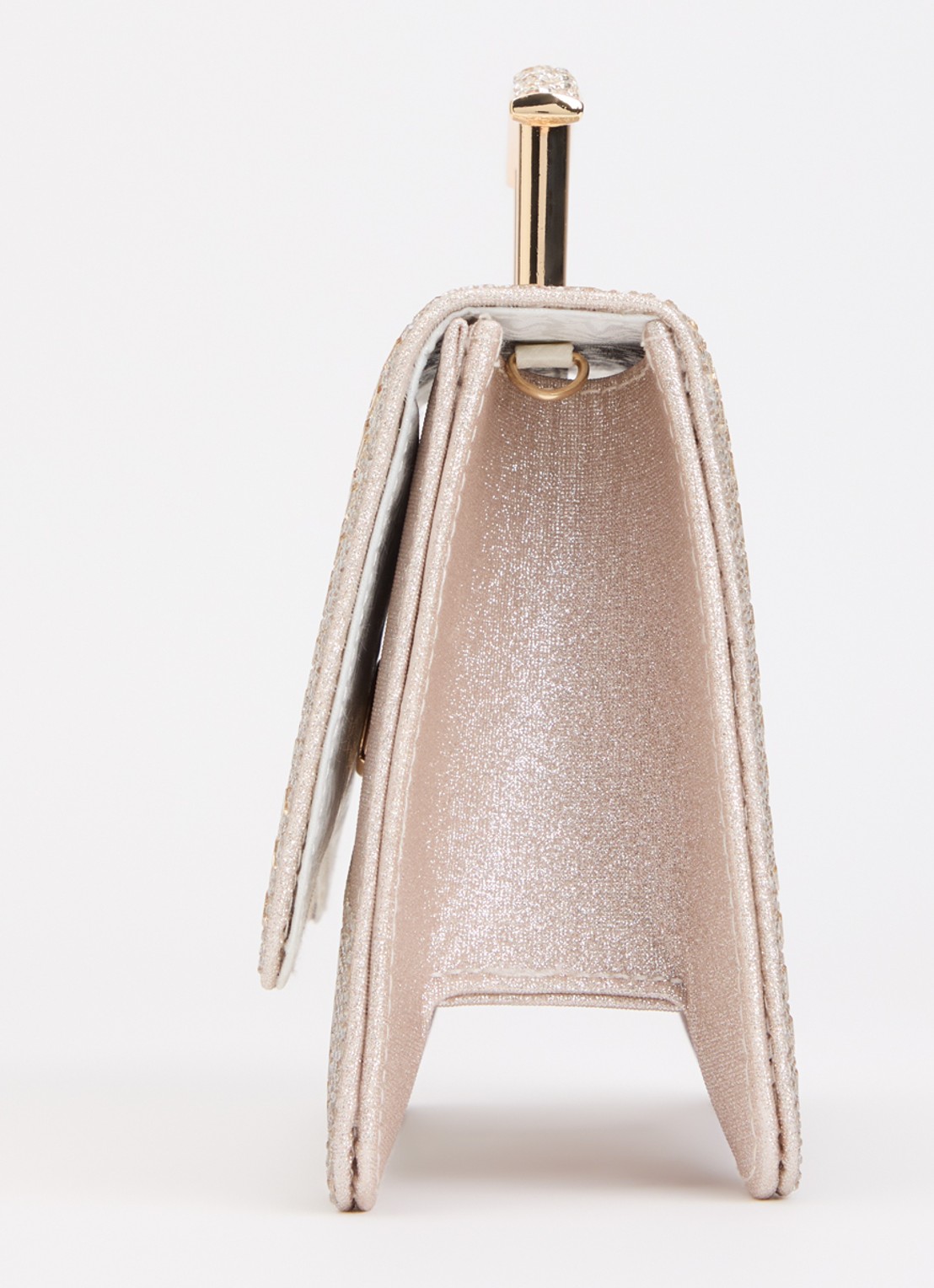 Dune London Bedazzle handtas met afneembare schouderriem en pailletten  - detail 4 goud