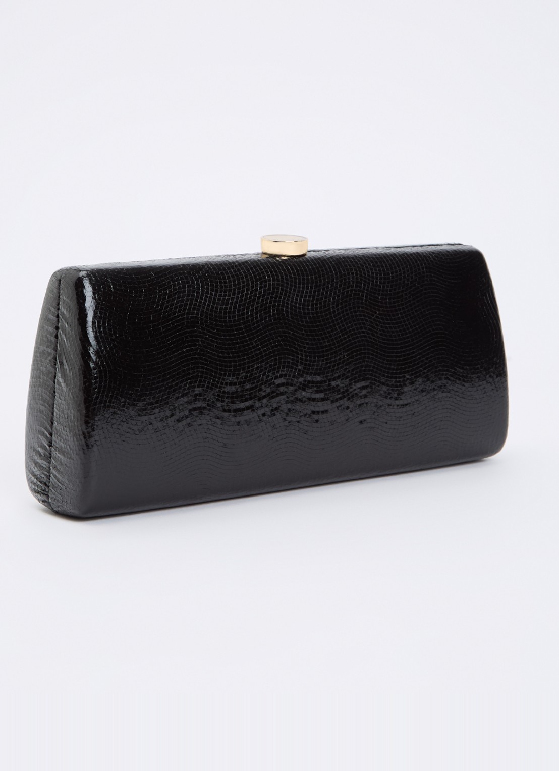 Dune London Belinda clutch met afneembare schouderriem - achterkant zwart