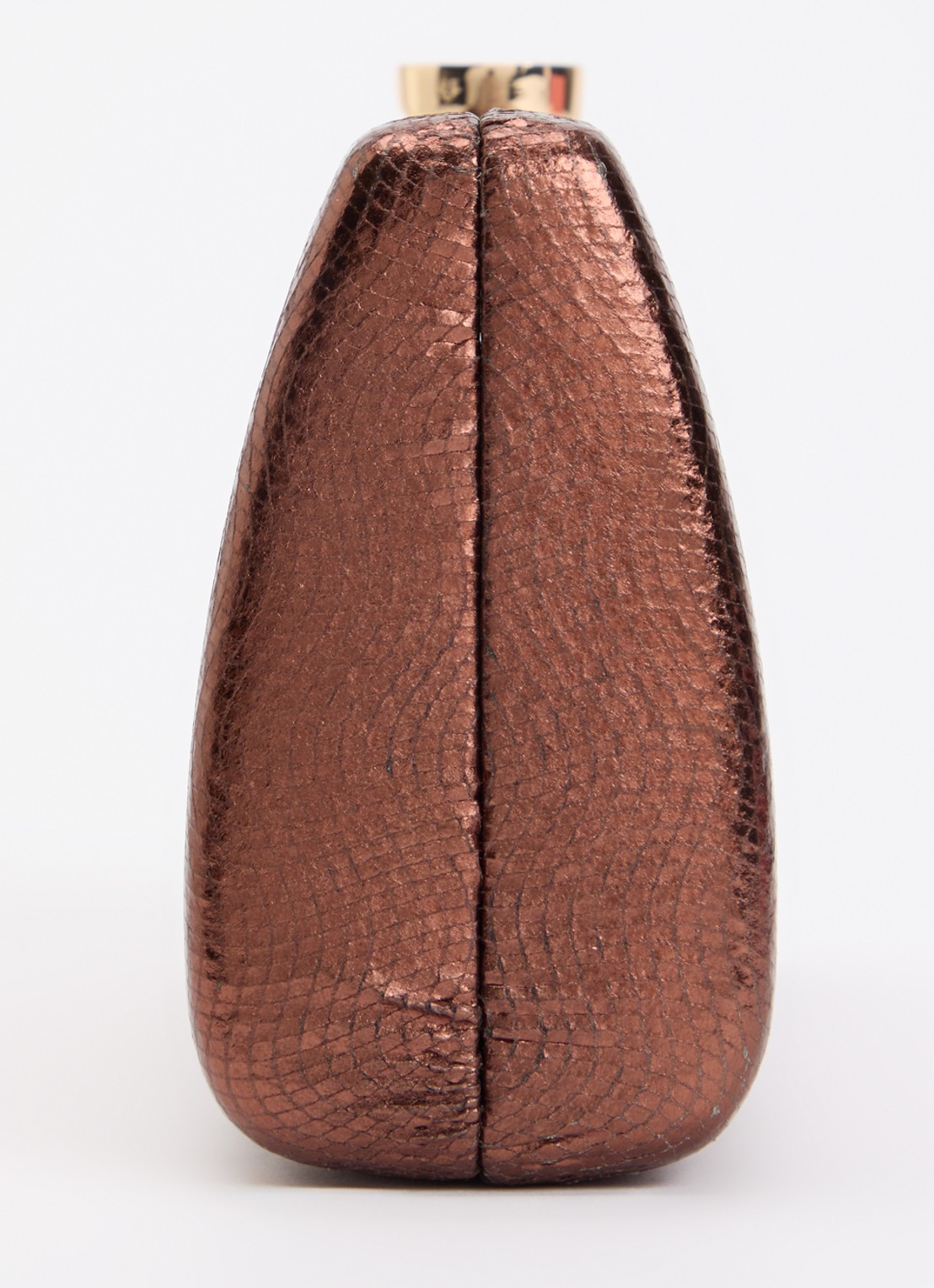 Dune London Belinda clutch met afneembare schouderriem - detail 3 roestbruin