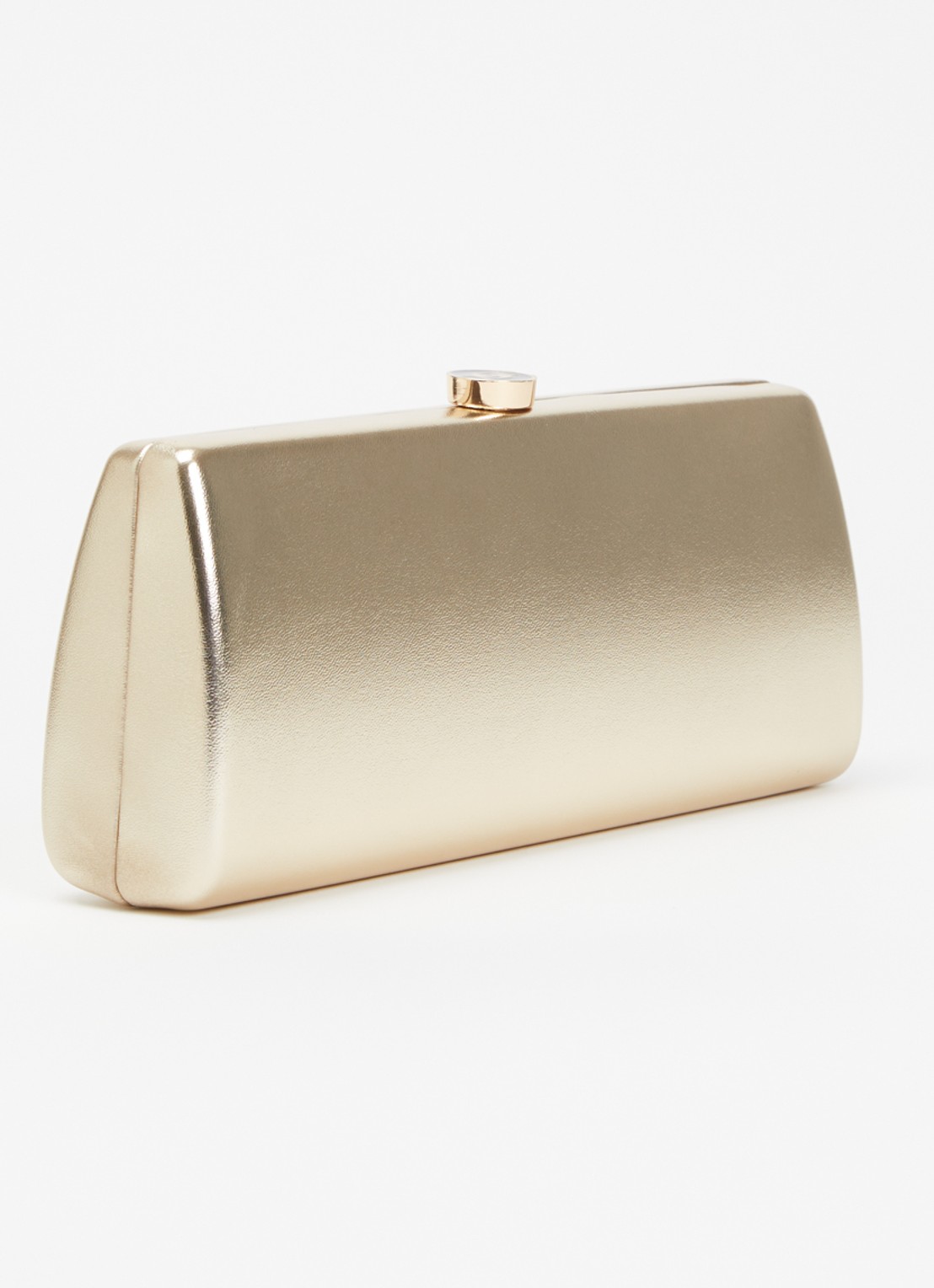 Dune London Belinda clutch met afneembare schouderriem - achterkant goud