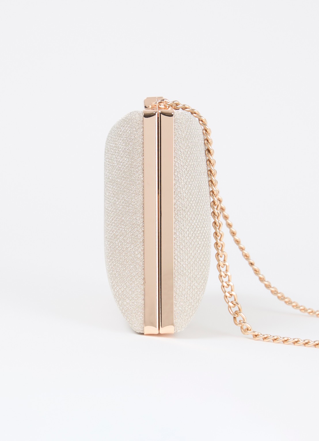 Dune London Bellaria clutch met afneembare schouderriem - detail 3 goud