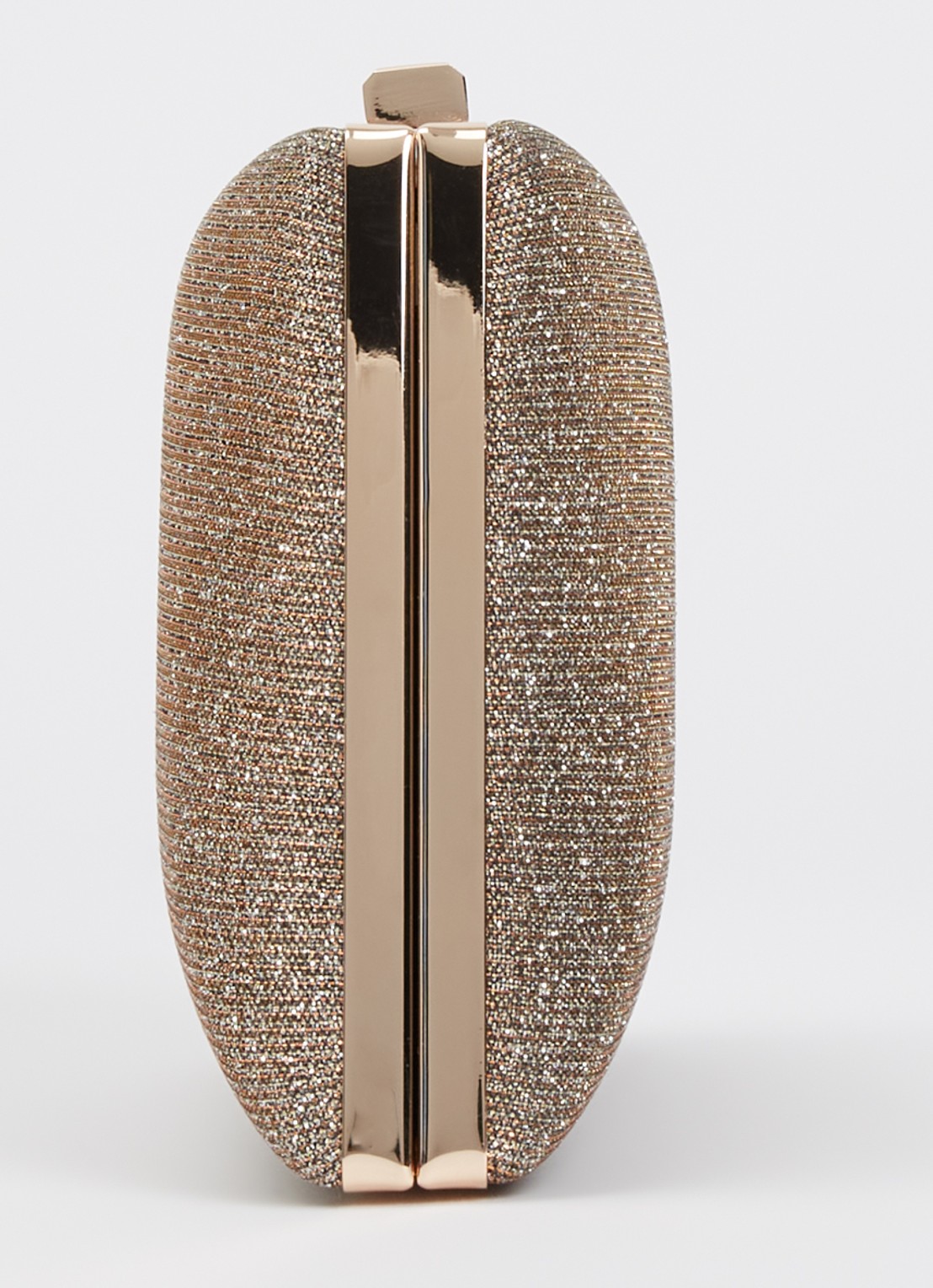 Dune London Bellaria clutch met afneembare schouderriem - detail 3 roségoud