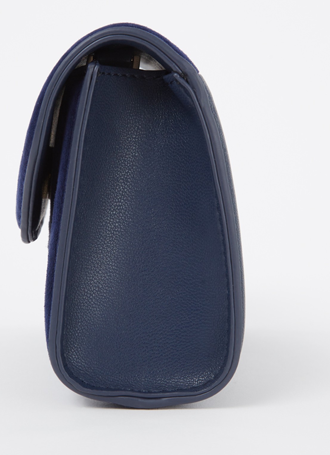 Dune London Bellini clutch met logo - detail 4 donkerblauw