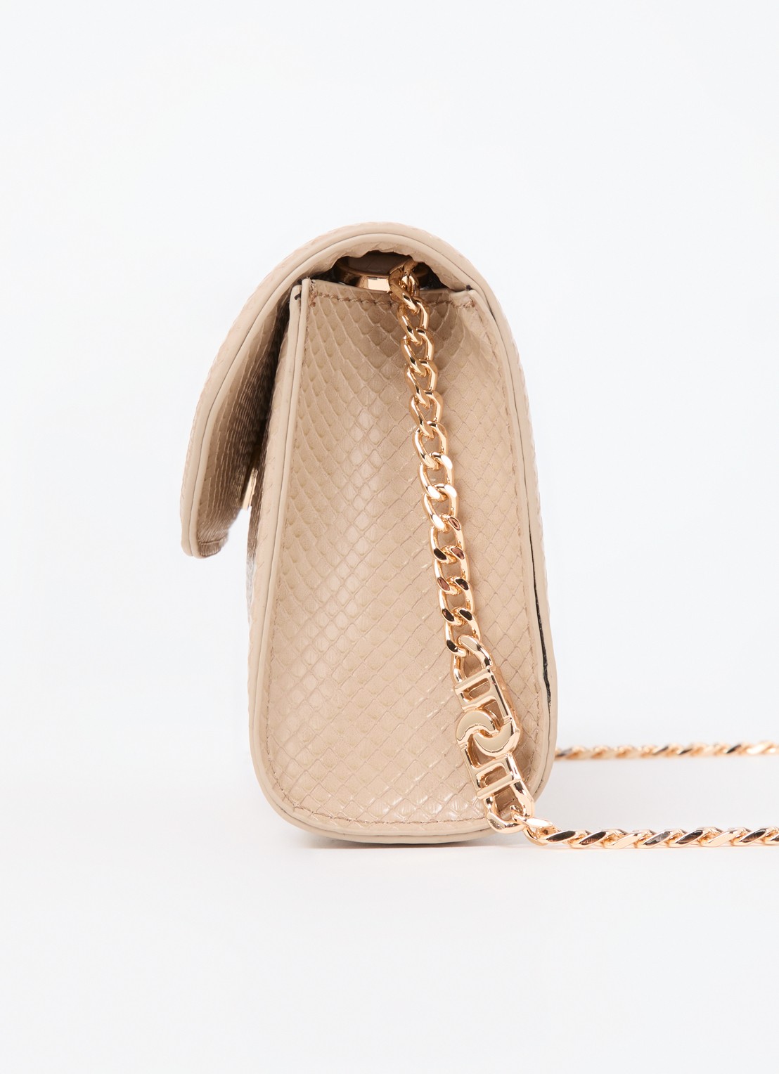 Dune London Bellini clutch met logo - detail 4 beige
