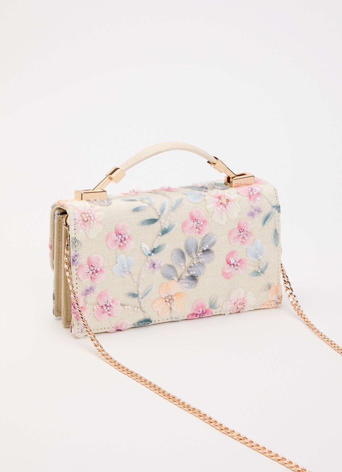 Dune London Billed crossbodytas - achterkant 2 ivoor
