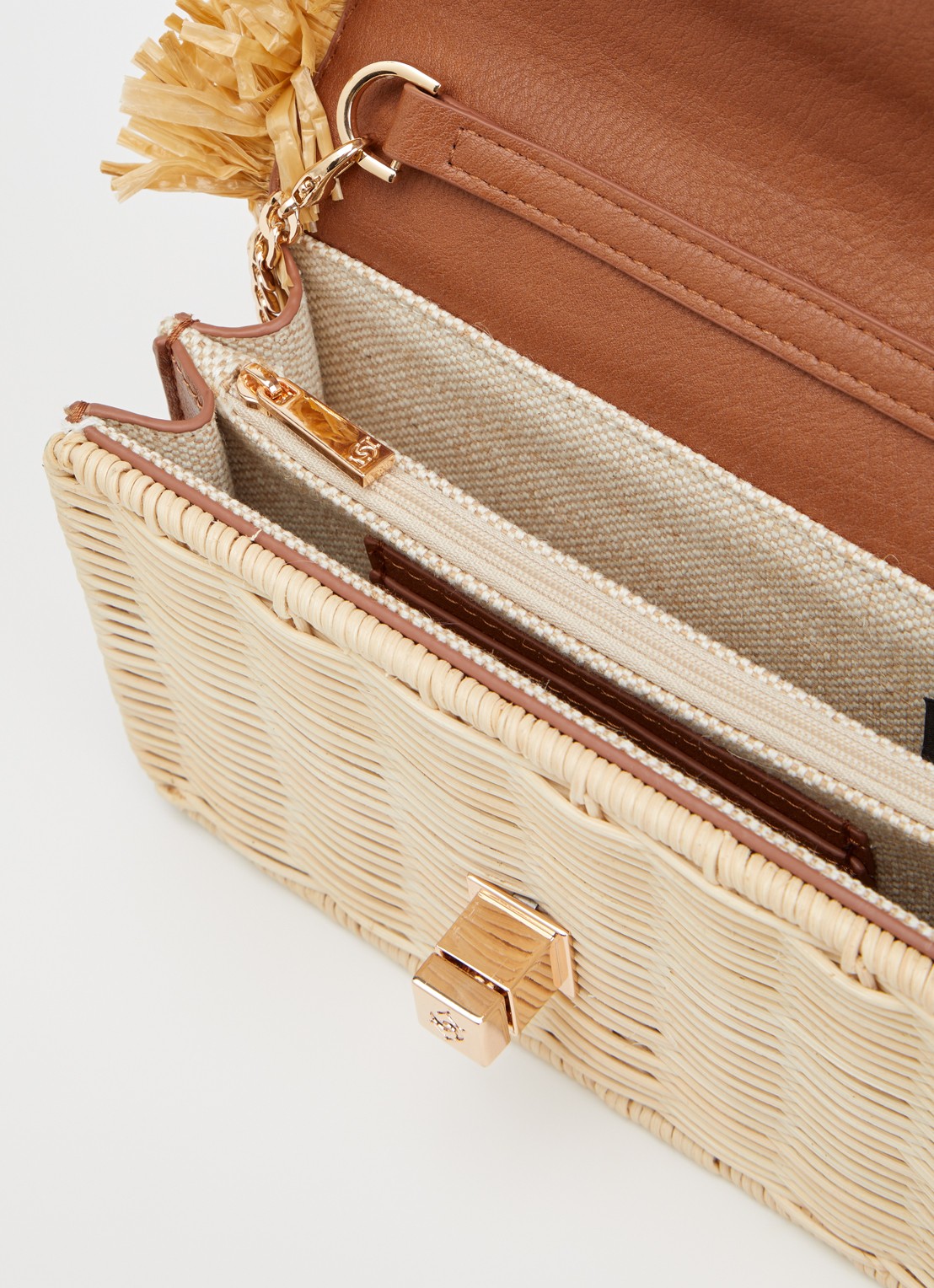 Dune London Blooms crossbodytas met afneembare schouderriem - detail 3 beige