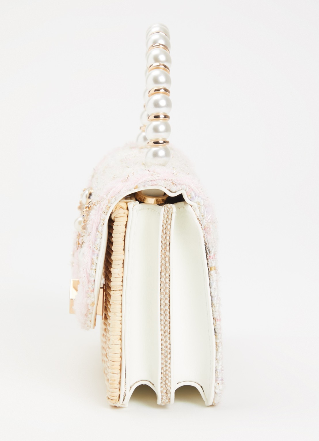 Dune London Blooms crossbodytas met afneembare schouderriem - detail 3 lichtroze