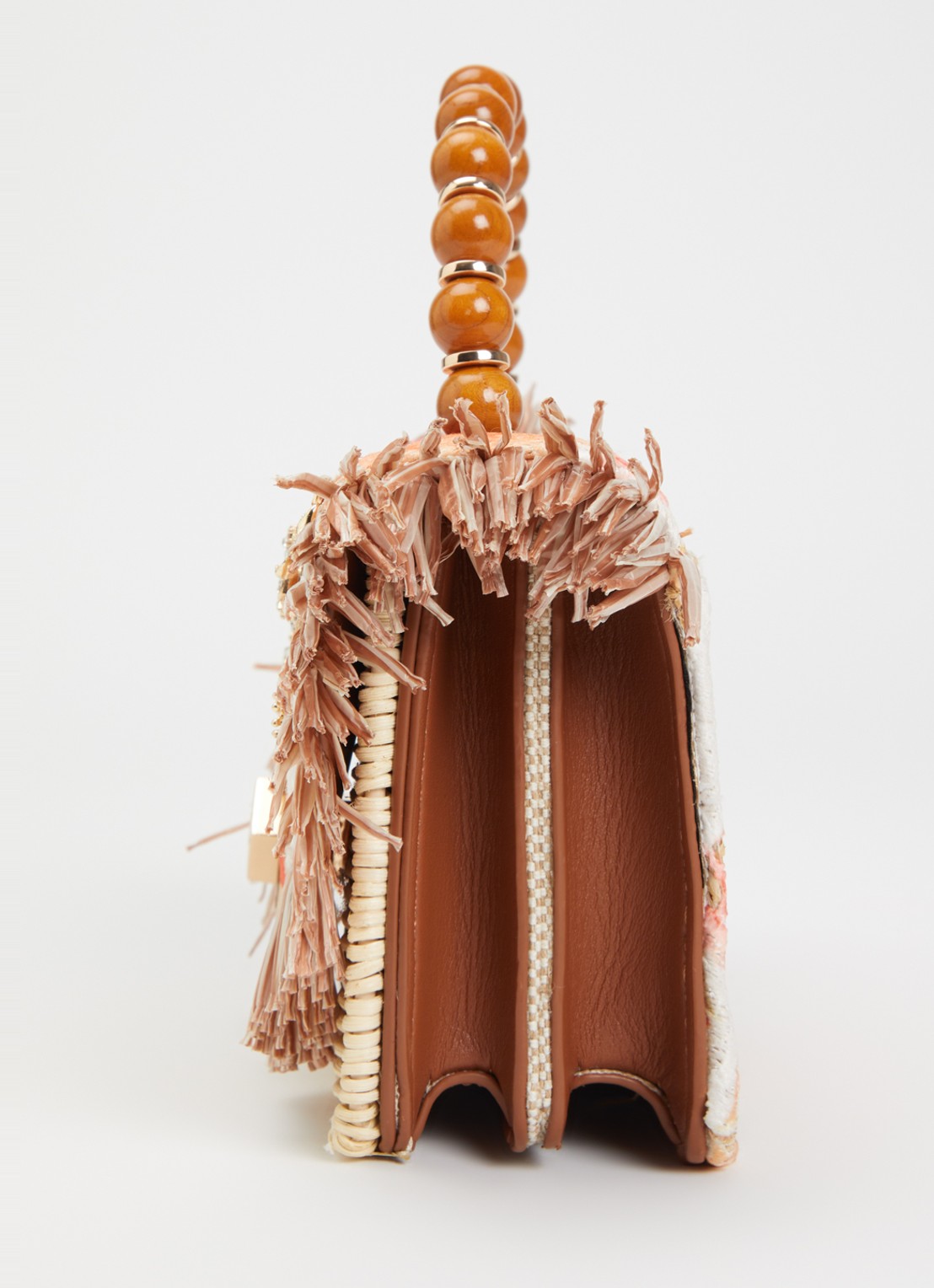 Dune London Blooms crossbodytas met afneembare schouderriem - detail 3 orange
