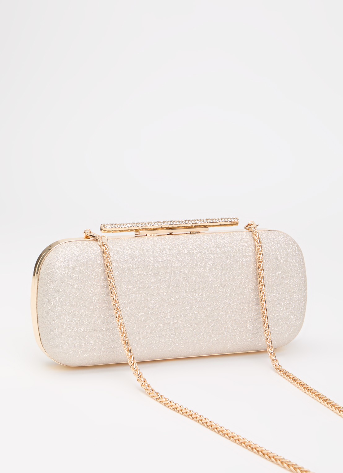 Dune London Body clutch van leer - achterkant 4 goud