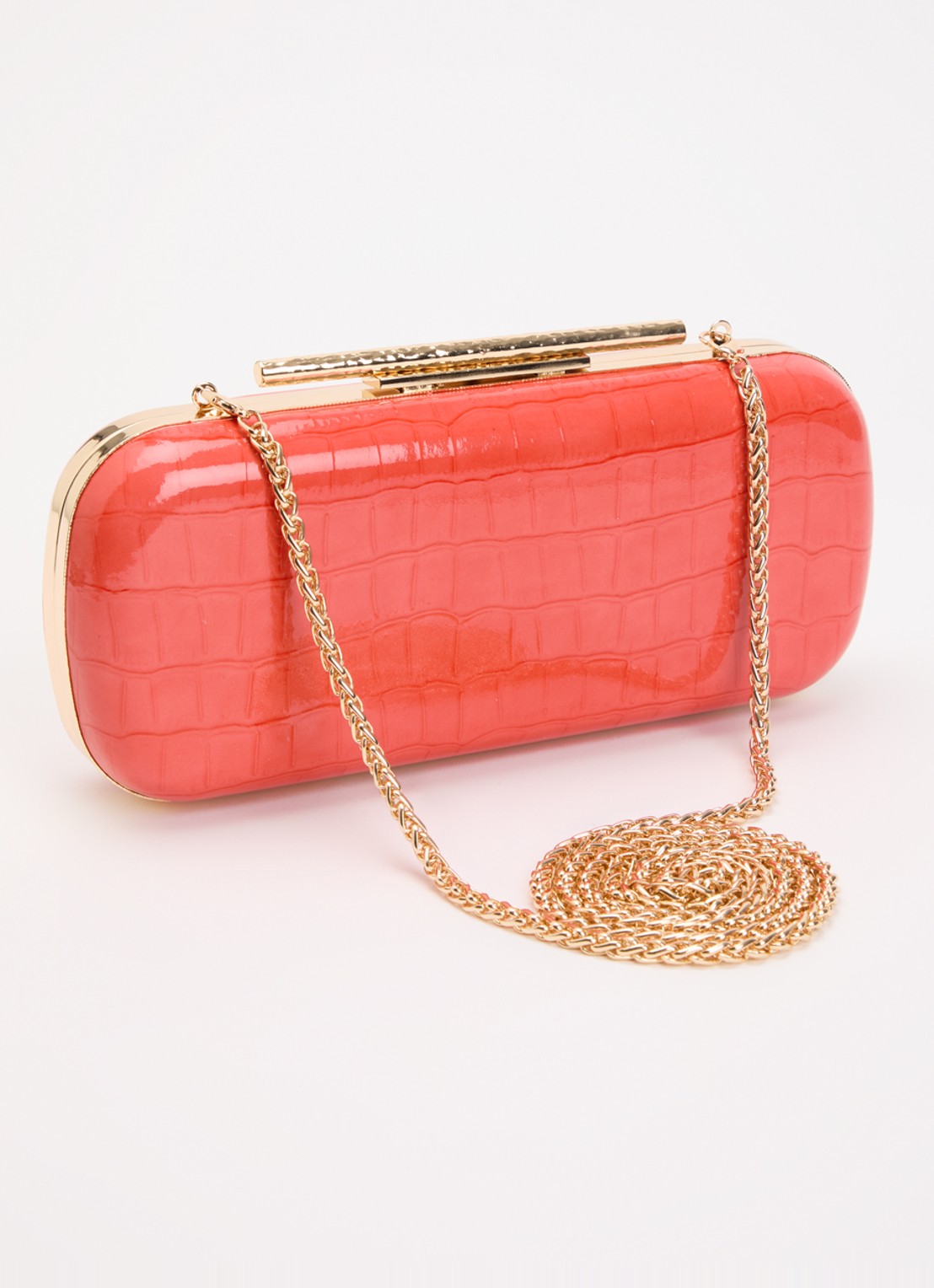 Dune London Body clutch - achterkant koraalroze