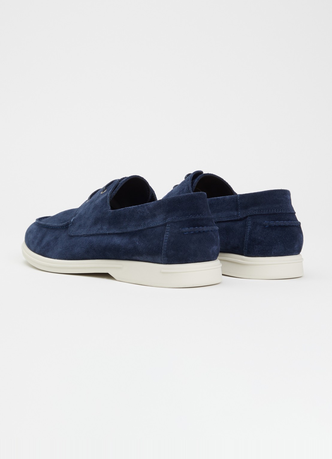 Dune London Boldman bootschoen van suède - achterkant 5 indigo