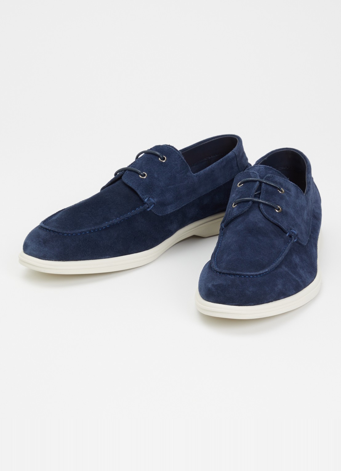 Dune London Boldman bootschoen van suède - detail 2 indigo