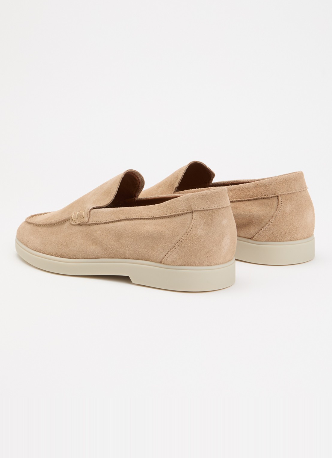 Dune London Boltman loafer van leer - achterkant 5 beige