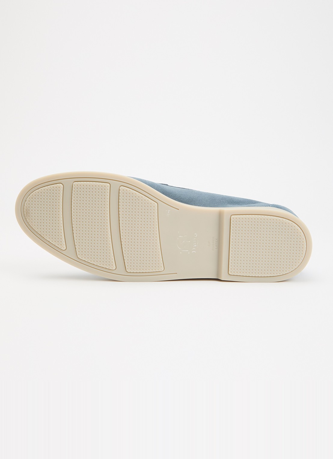 Dune London Boltman loafer van leer - detail 4 lichtblauw