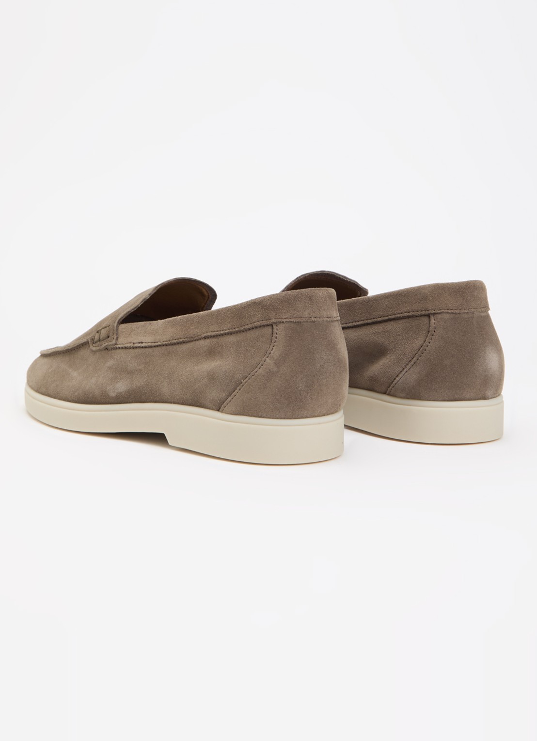 Dune London Boltman loafer van leer - achterkant 5 taupe