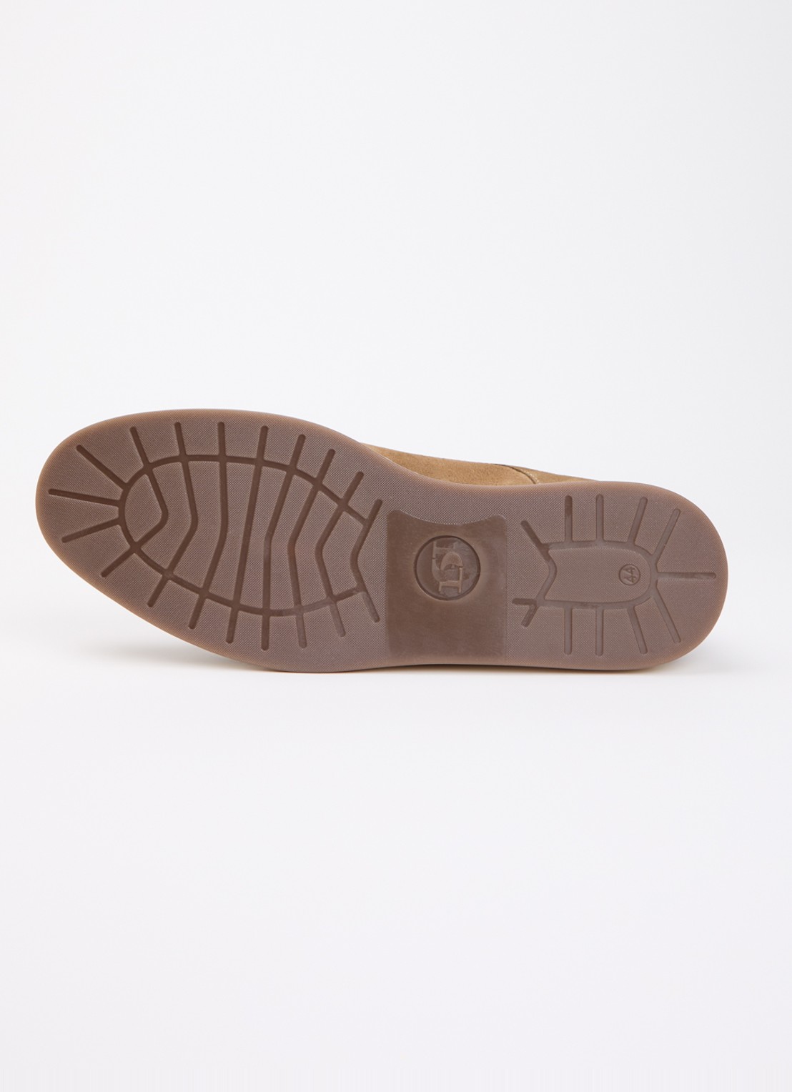 Dune London Bow veterschoen van leer  - detail 4 zand