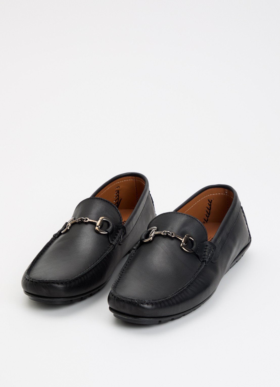 Dune London Brackon mocassin van leer - detail 2 zwart