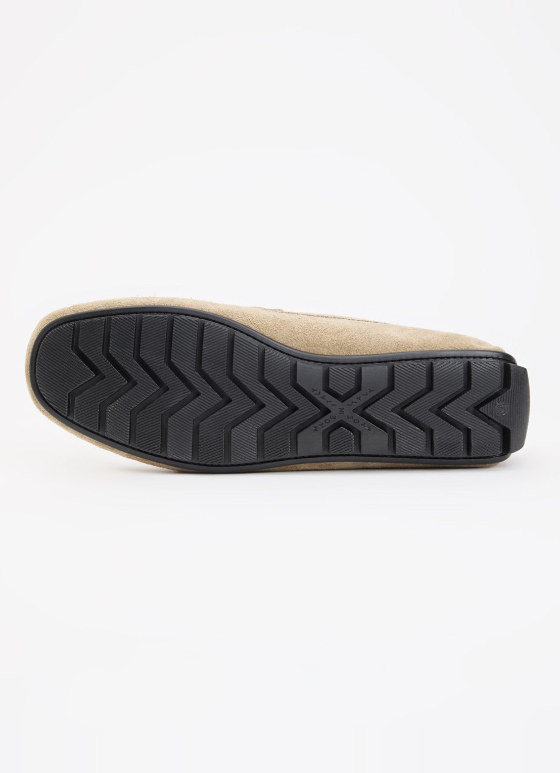 Dune London Brackon mocassin van leer - detail 3 taupe