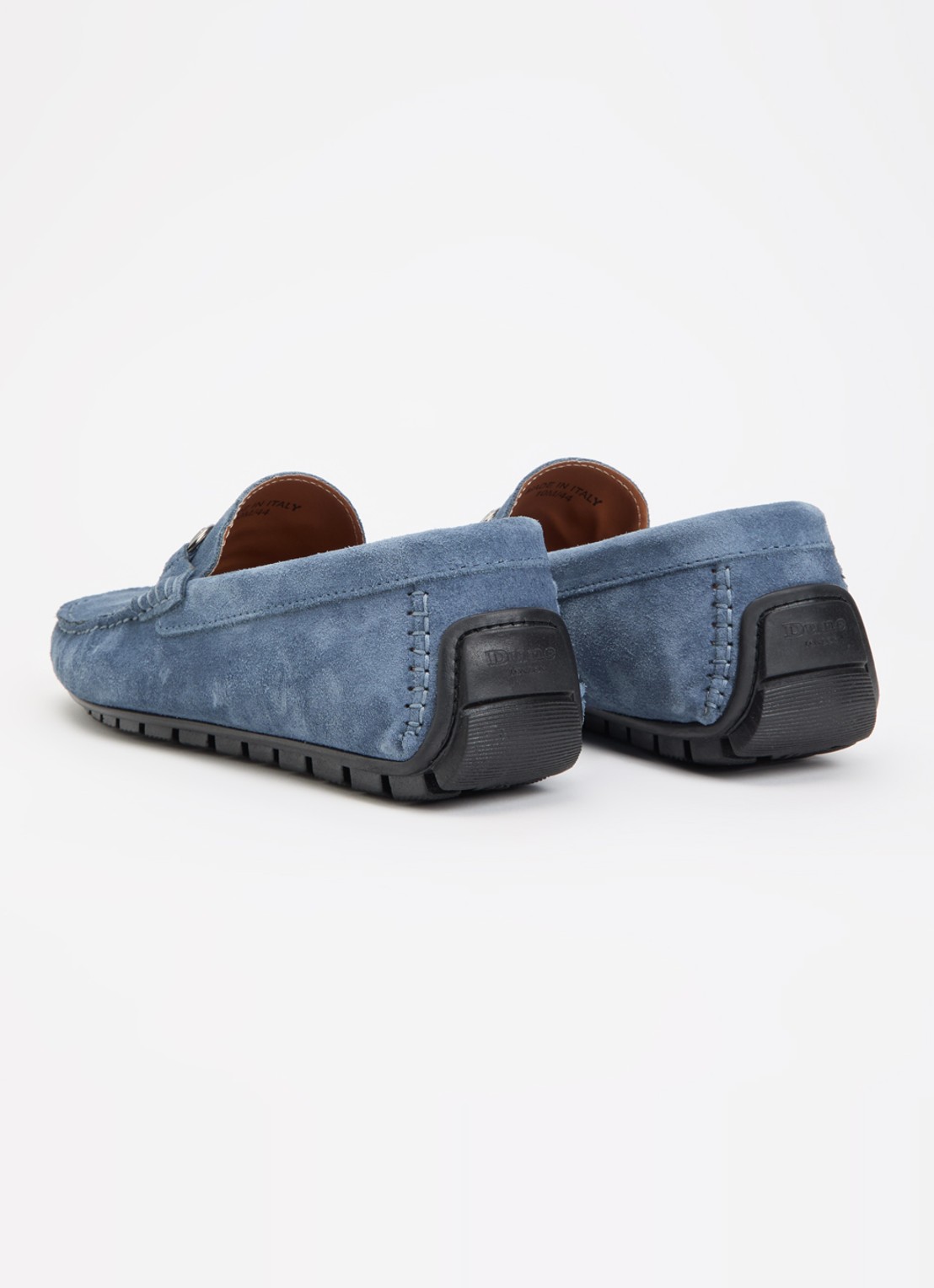 Dune London Brackon mocassin van leer - achterkant blauw