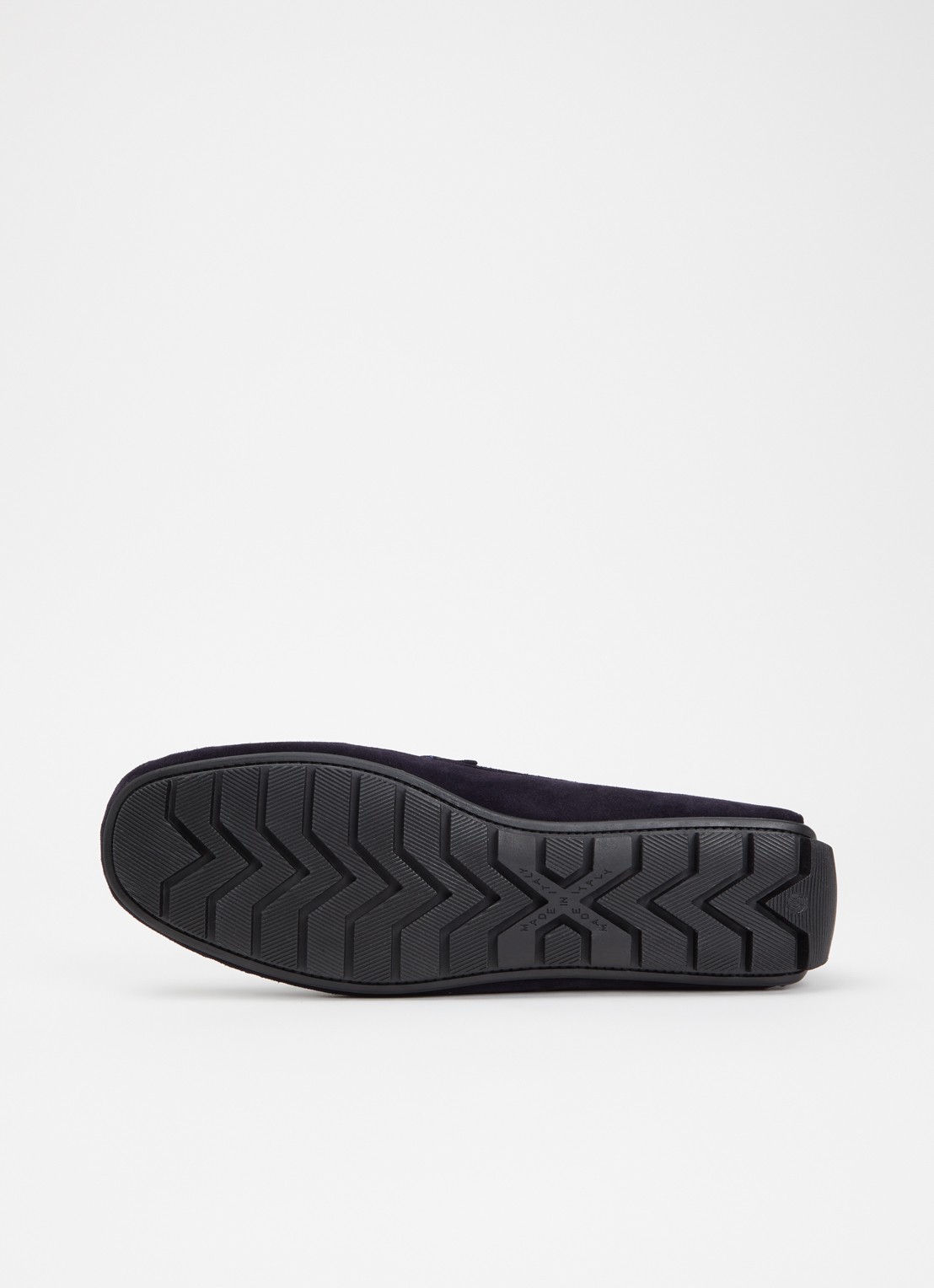 Dune London Brackon mocassins van leer - detail 3 donkerblauw