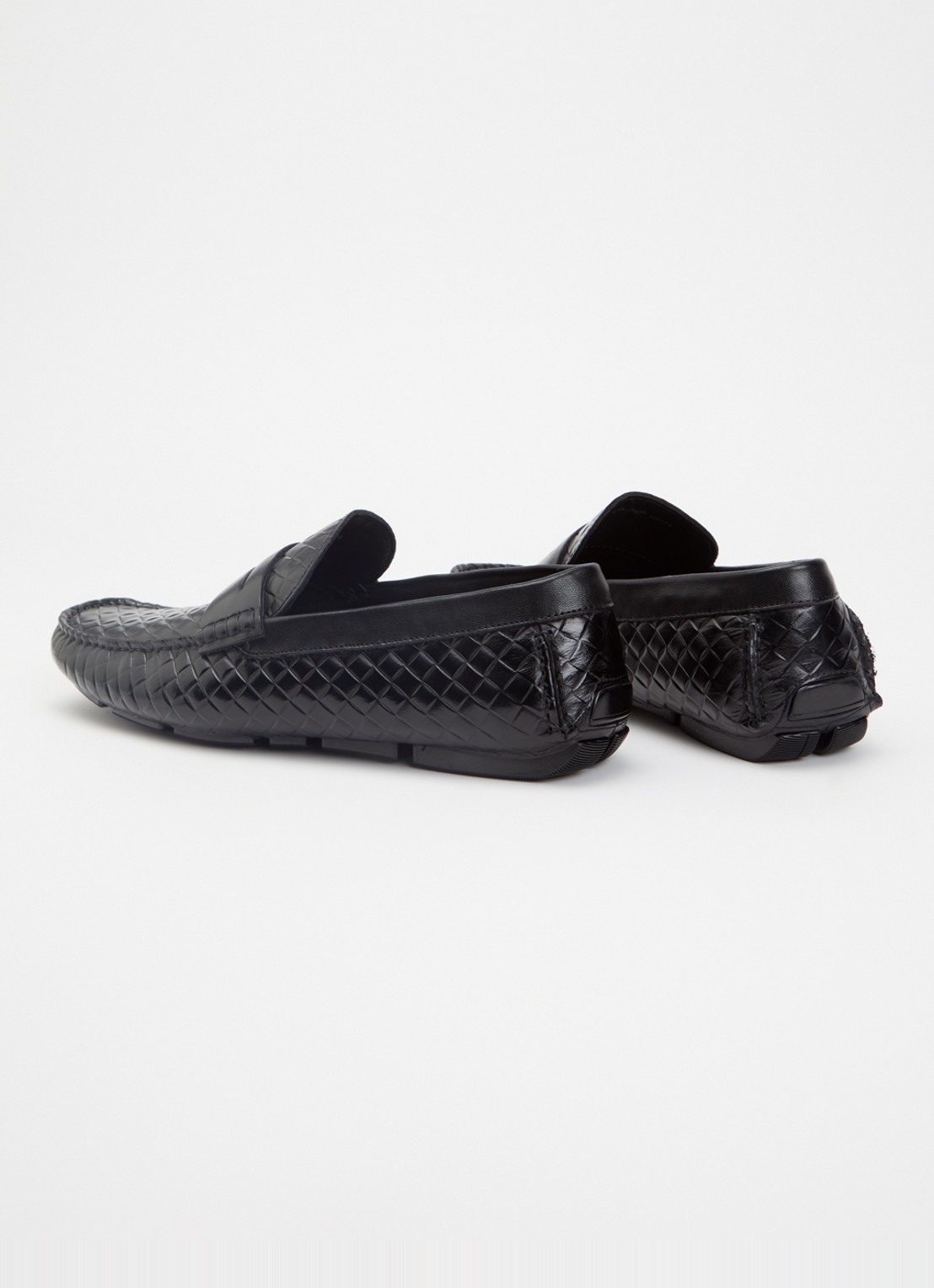 Dune London Bradlay moccasin van leer - achterkant 5 zwart
