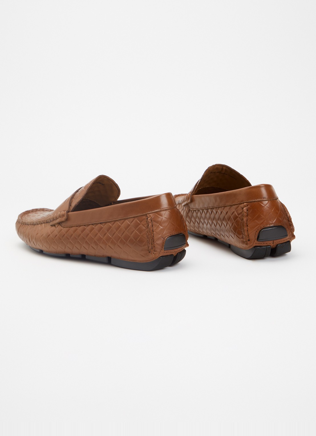 Dune London Bradlay moccasin van leer - achterkant 2 bruin