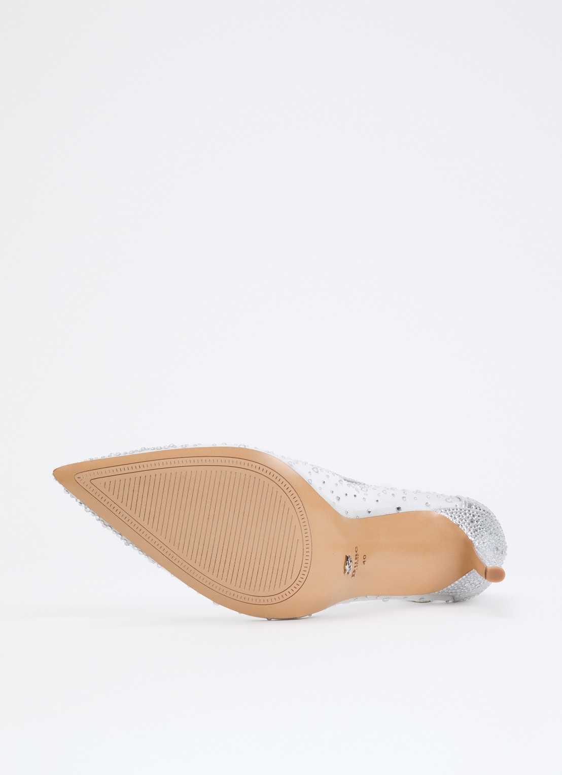 Dune London Brightest pump van mesh met strass - detail 5 zilver