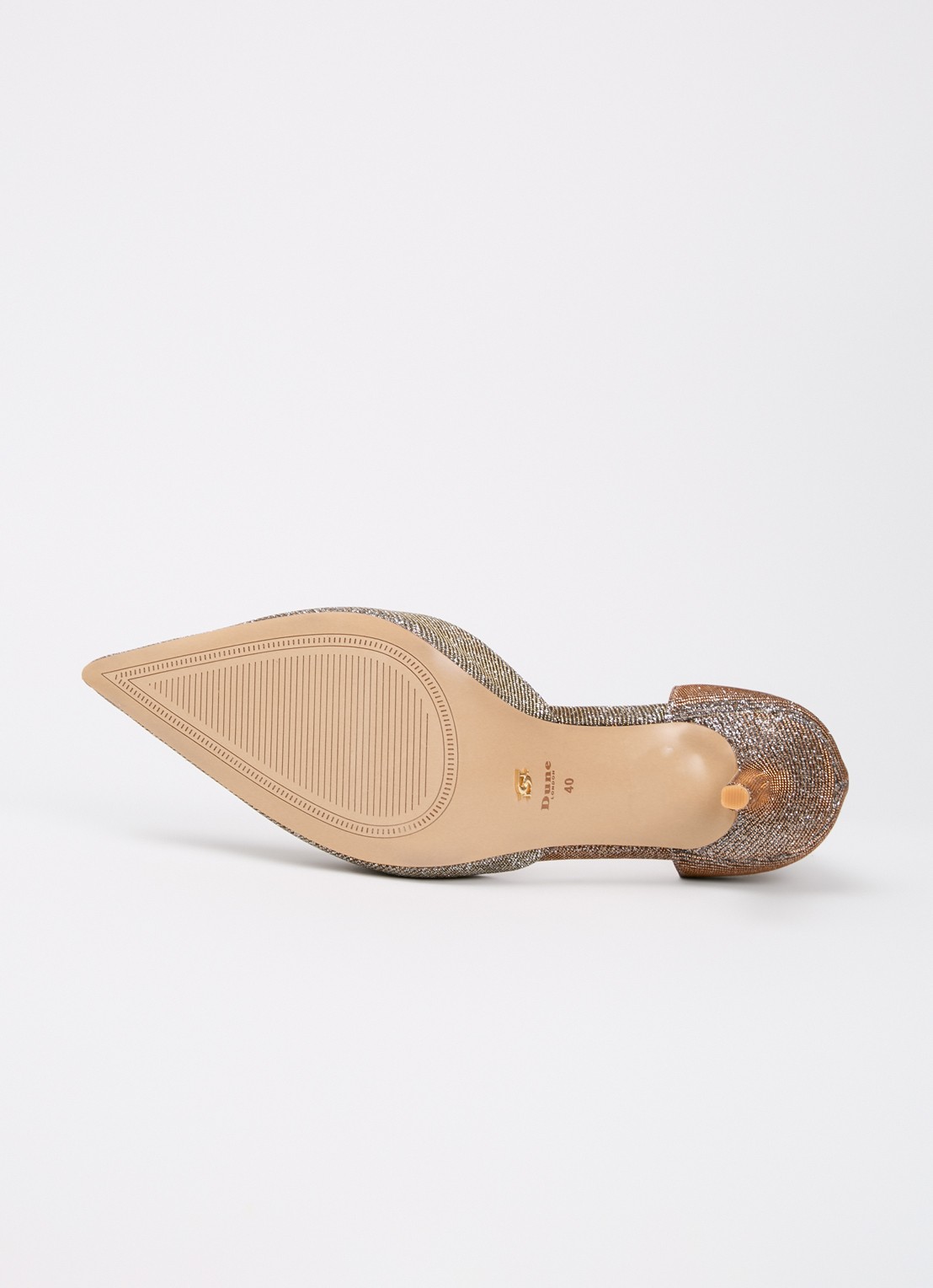 Dune London Calmness sandalette - detail 5 brons - textiel