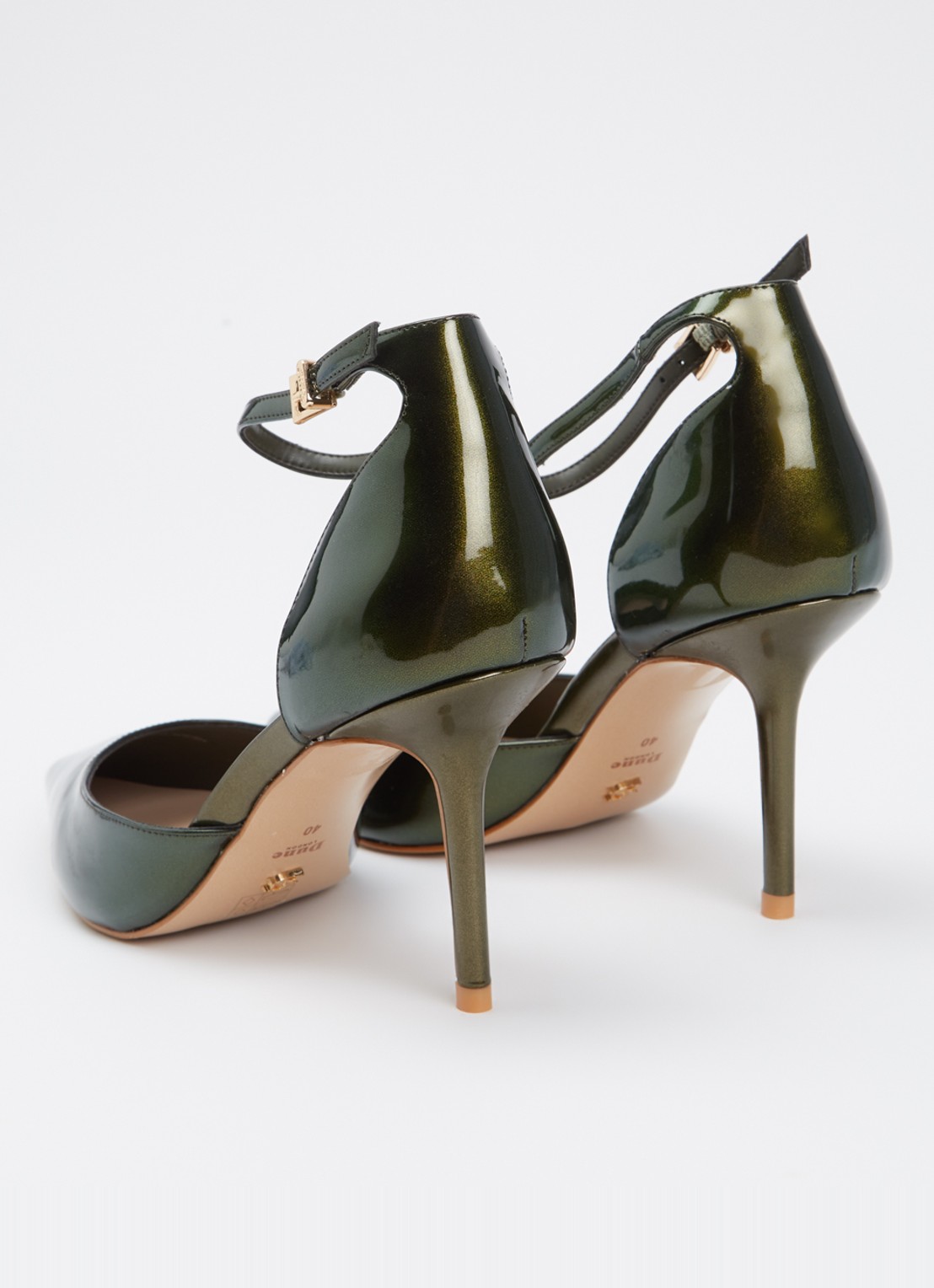 Dune London Calmness sandalette - achterkant 5 groen
