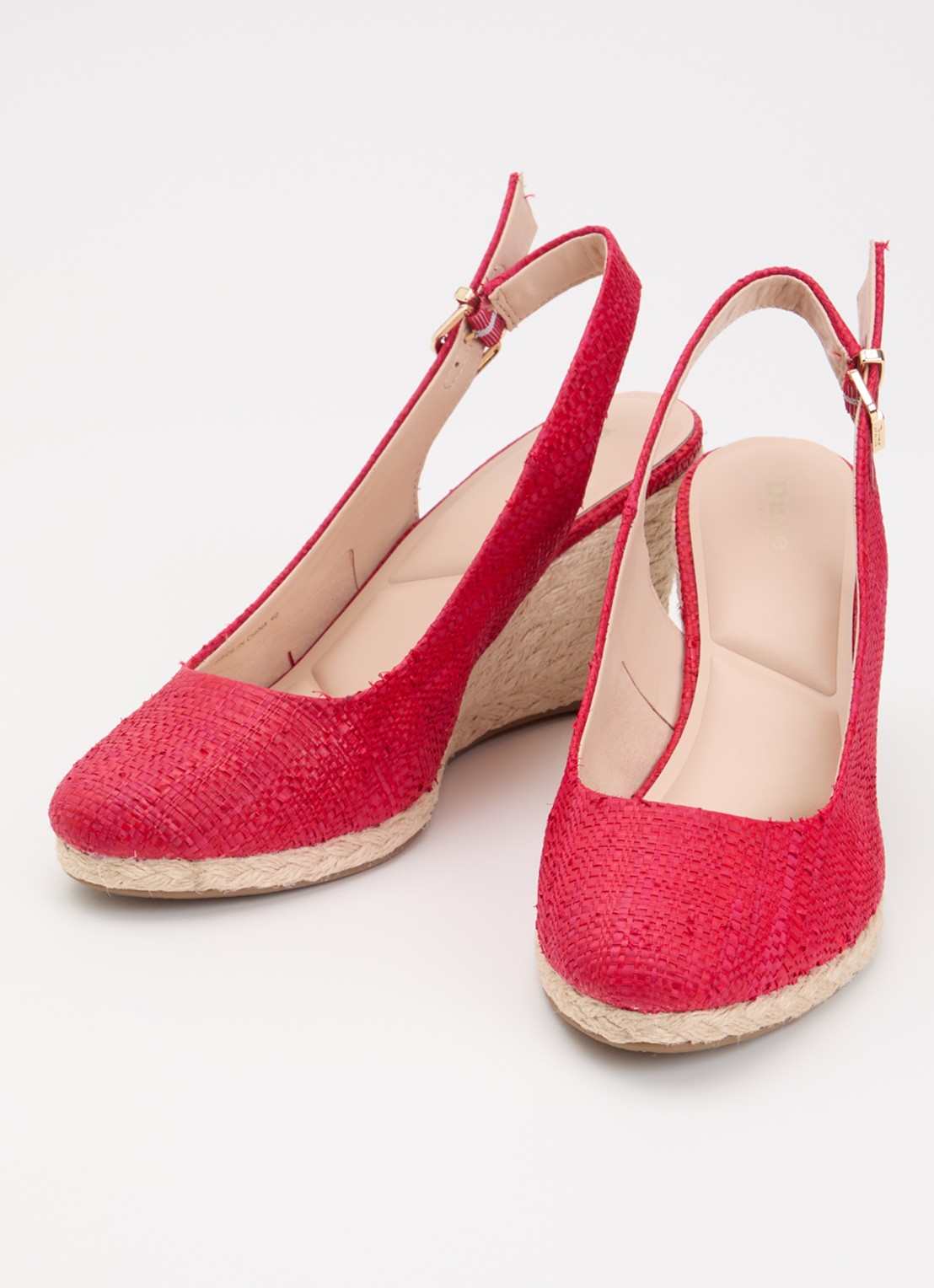Dune London Capable sleehak van leer met metallic finish - detail 3 rood