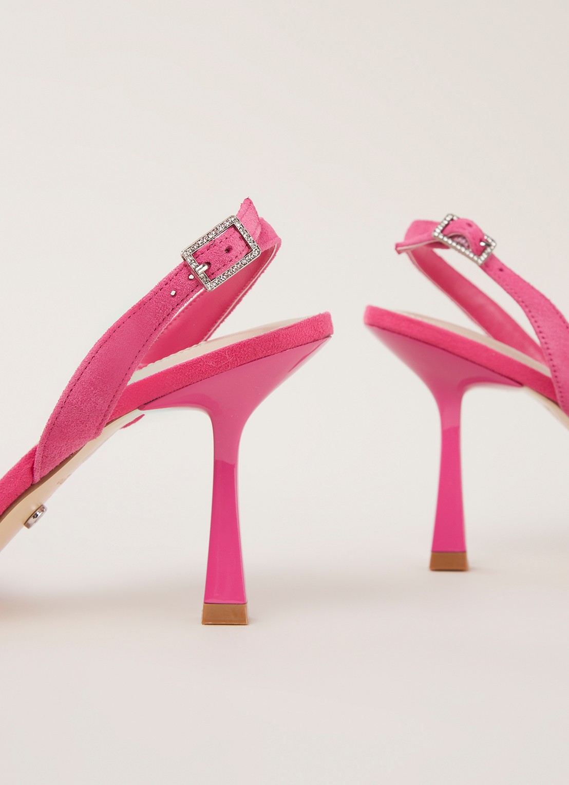 Dune London Casis slingback van suède - detail 3 roze