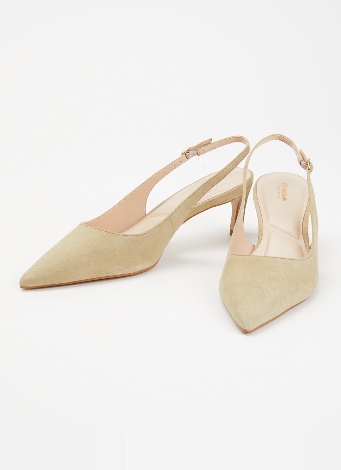 Dune London Celinna slingback van lakleer - detail 2 lindegroen